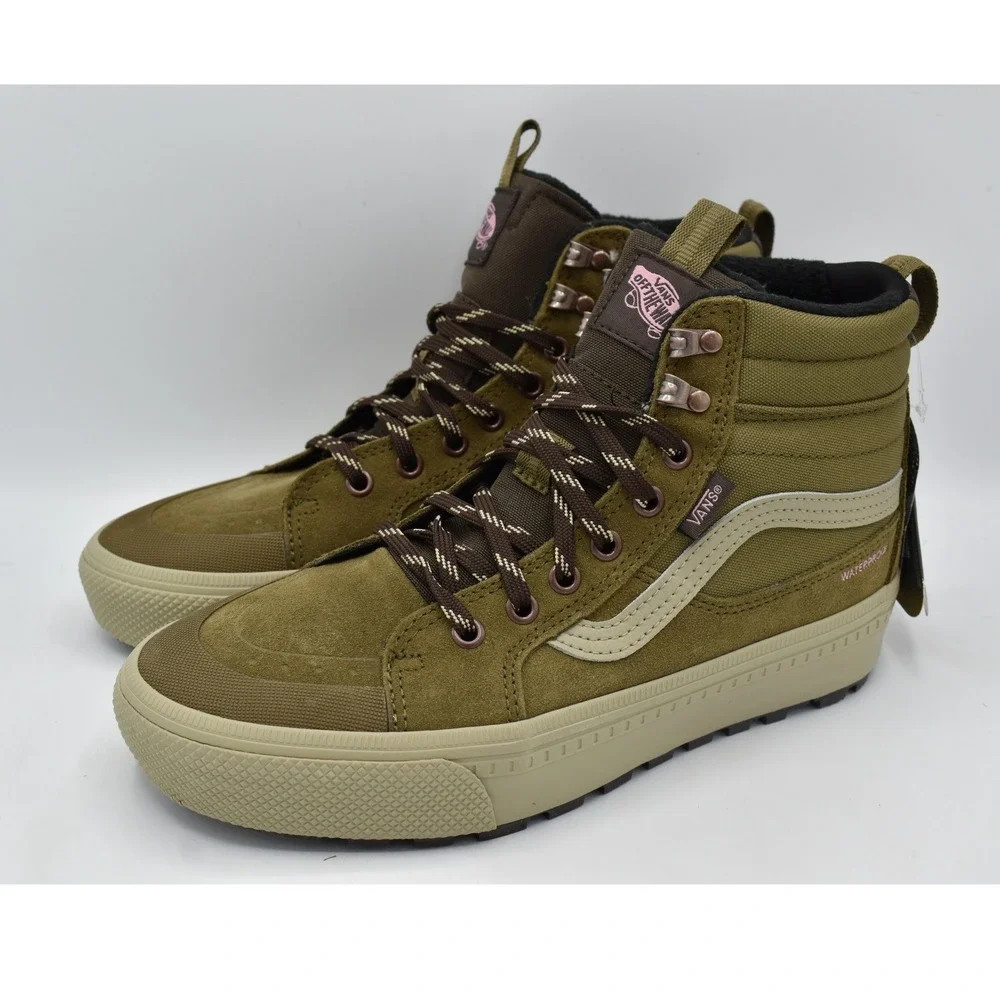 Vans Women Size 9.5 MTE SK8-Hi Brown Waterproof Insulated High Top Sneaker Boots